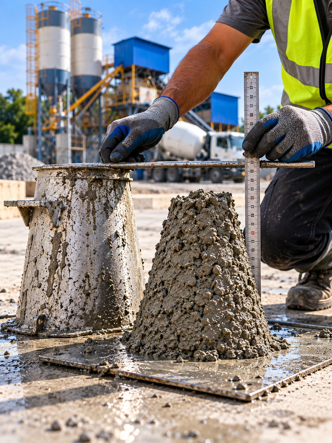 Slump Cone Testing